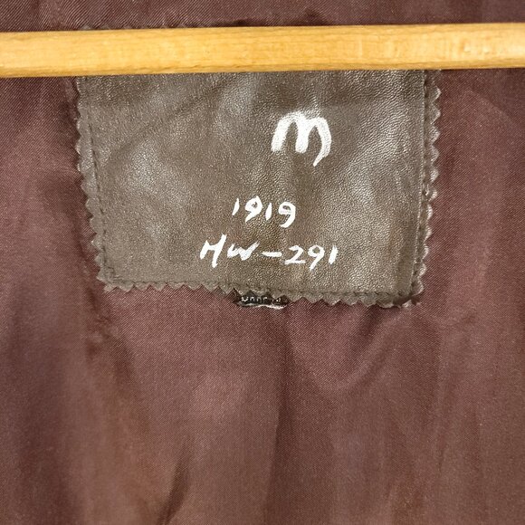 Leather Jacket Women's Large? Brown Zip Front Hand Painted Horses Modified - Picture 12 of 16